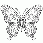 borboleta para colorir