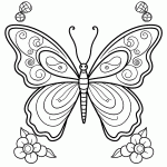 borboleta para colorir
