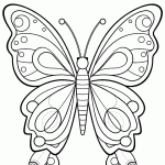 borboleta para colorir