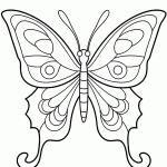 borboleta para colorir