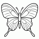 borboleta para colorir