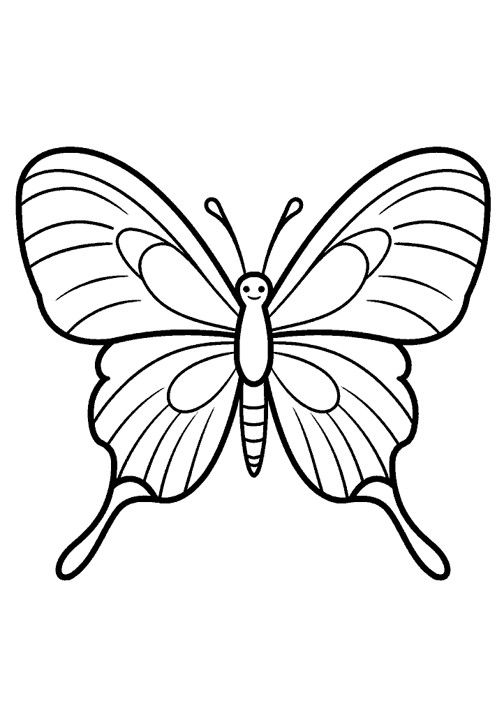 Borboleta Para Colorir 080 - Vem Colorir