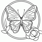 borboleta para colorir