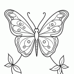 borboleta para colorir