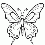 borboleta para colorir