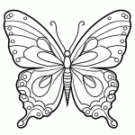 borboleta para colorir