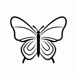 borboleta para colorir