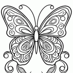 borboleta para colorir