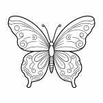 borboleta para colorir