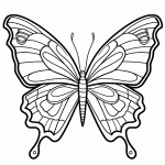 borboleta para colorir