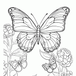 borboleta para colorir