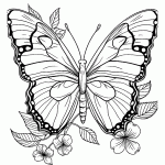 borboleta para colorir