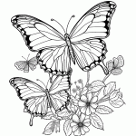 borboleta para colorir