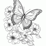 borboleta para colorir