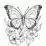 borboleta para colorir