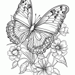 borboleta para colorir