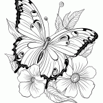 borboleta para colorir