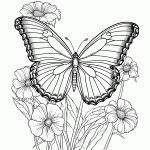 borboleta para colorir