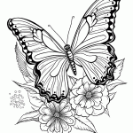 borboleta para colorir