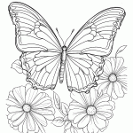 borboleta para colorir