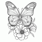 borboleta para colorir