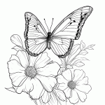 borboleta para colorir