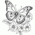 borboleta para colorir