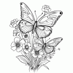 borboleta para colorir