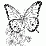 borboleta para colorir
