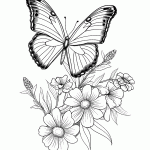 borboleta para colorir
