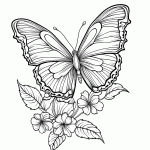 borboleta para colorir