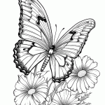 borboleta para colorir