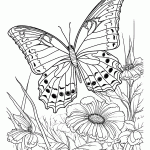 borboleta para colorir