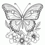 borboleta para colorir