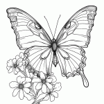 borboleta para colorir