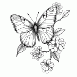 borboleta para colorir