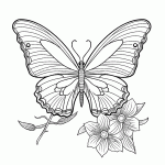 borboleta para colorir