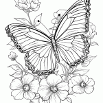 borboleta para colorir