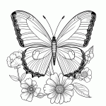 borboleta para colorir