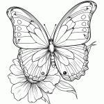 borboleta para colorir