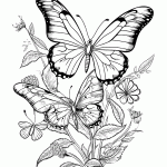 borboleta para colorir