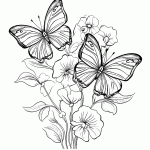 borboleta para colorir