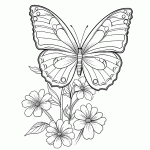 borboleta para colorir