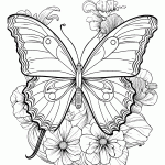 borboleta para colorir