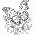 borboleta para colorir