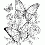 borboleta para colorir