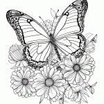 borboleta para colorir