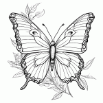 borboleta para colorir