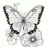 borboleta para colorir