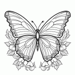 borboleta para colorir